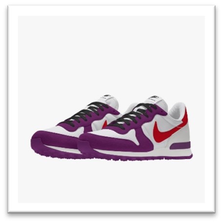 A Walk in Our Shoes - white NIKE with purple and red