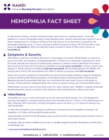 Hemophilia Fact Sheet